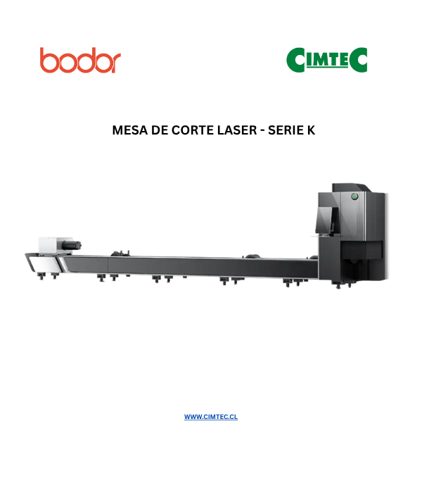 Mesa de corte por Laser, marca BODOR, serie K