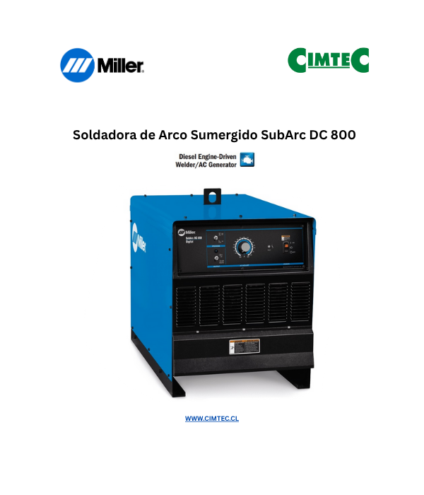 Soldadora de Arco Sumergido SubArc DC 800