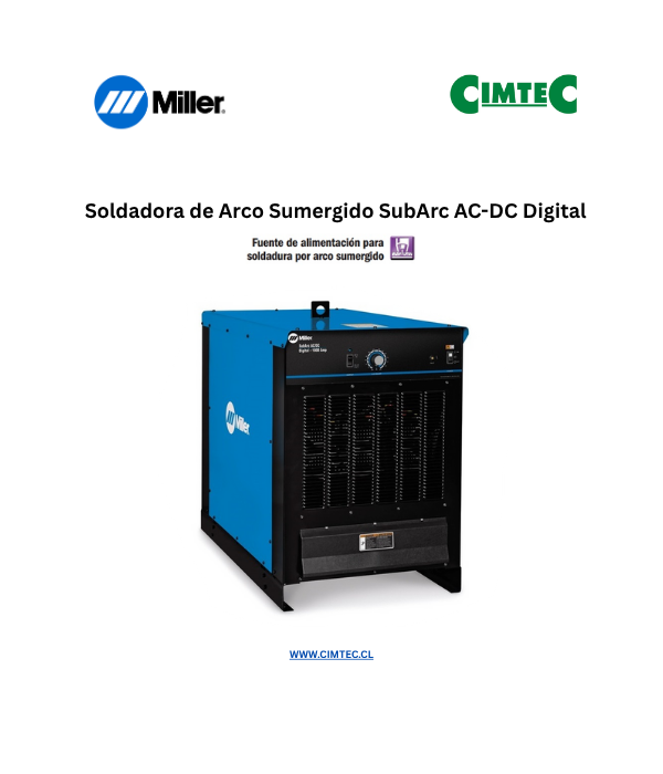 Soldadora de Arco Sumergido SubArc AC-DC Digital