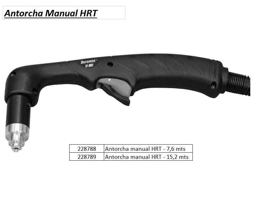 Antorcha manual recta HRT´s para retrofit con cable de 7,6 mts de largo