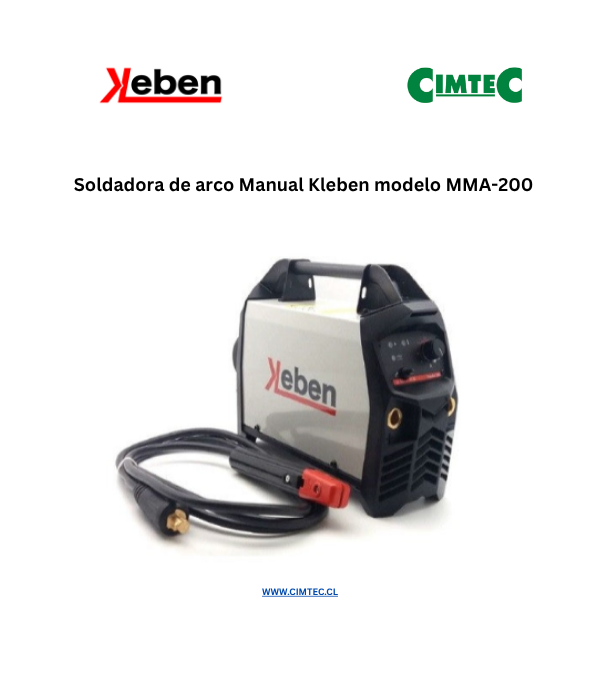 Soldadora de arco Manual Kleben modelo MMA-200