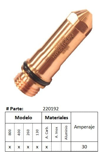 220192 - Electrodo HPR - Acero al Carbono