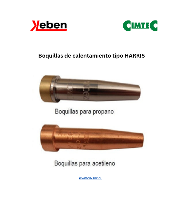 Boquillas tipo HARRIS para antorchas de oxicorte