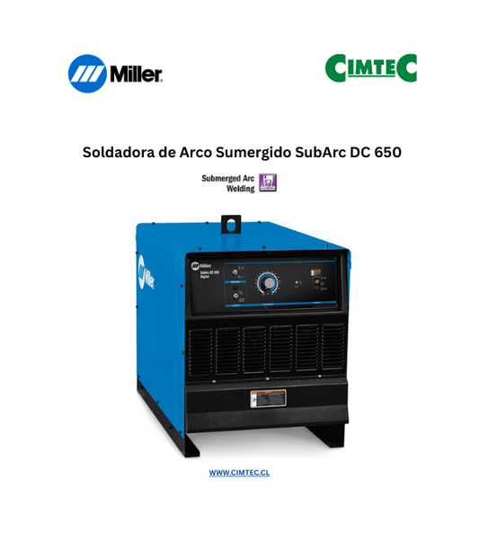 Soldadora de Arco Sumergido SubArc DC 650