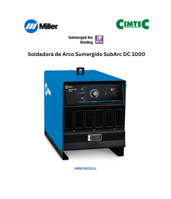 Soldadora de Arco Sumergido SubArc DC 1000