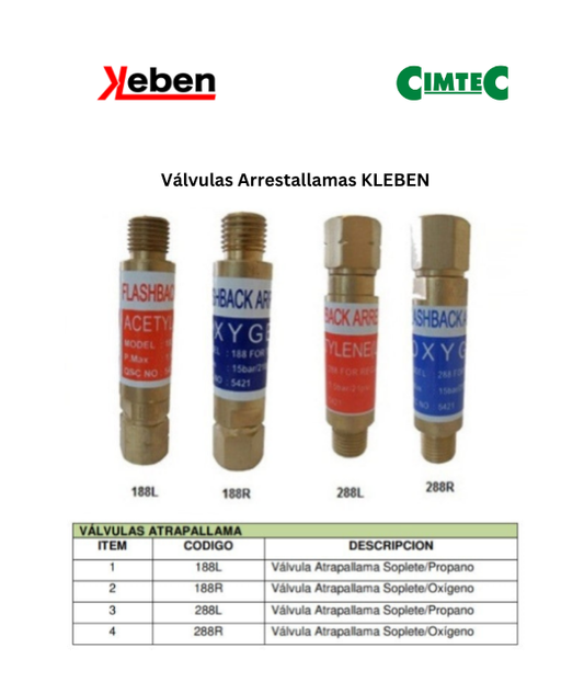 Válvulas arrestallamas