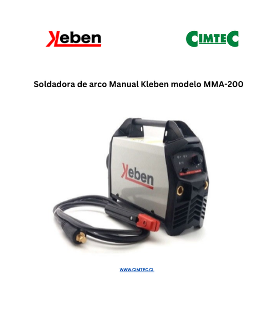 Soldadora de arco Manual Kleben modelo MMA-200