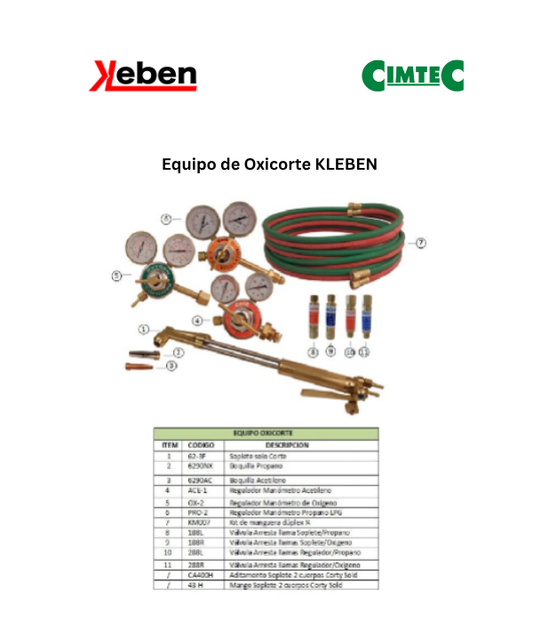 Equipo de Oxicorte