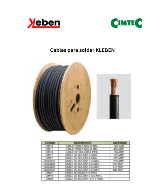 Cables para soldar