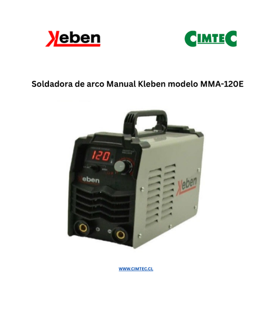 Soldadora de arco Manual Kleben modelo MMA-120E