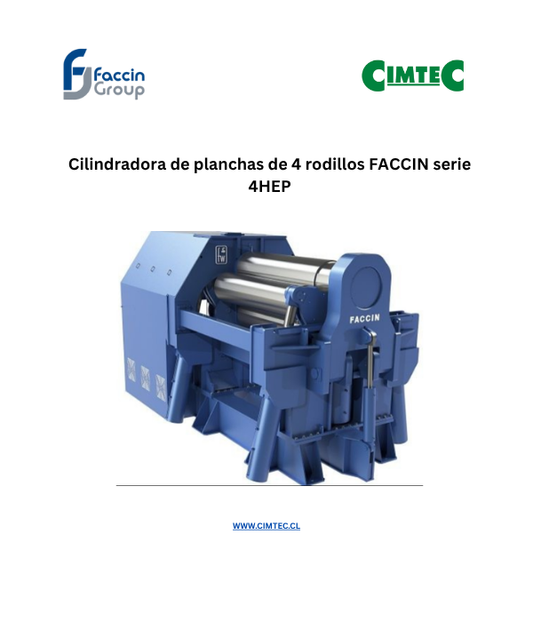 Cilindradora de planchas de 4 rodillos FACCIN serie 4HEP