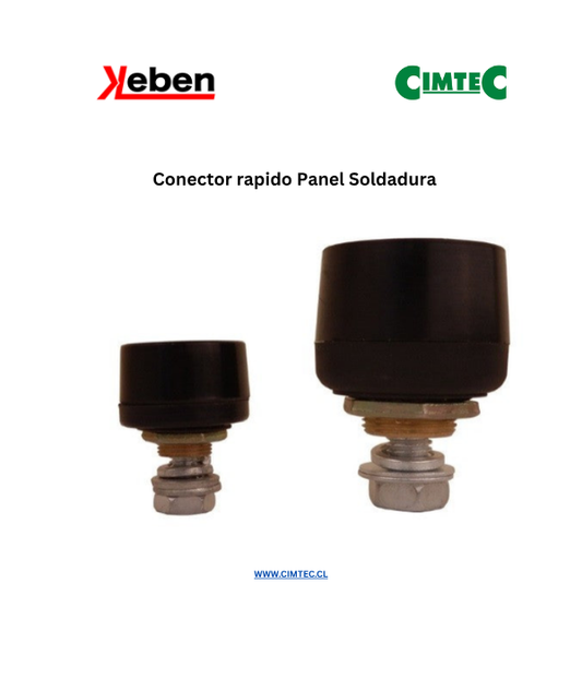 Conector rápido panel soldadura