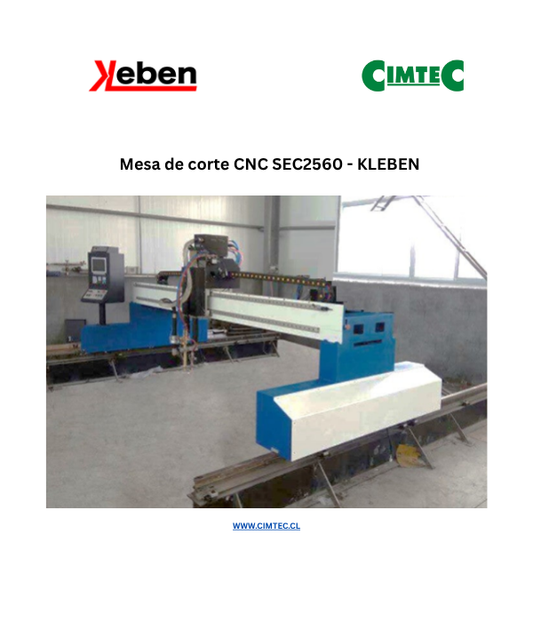 Mesa de corte CNC SEC2560 - KLEBEN