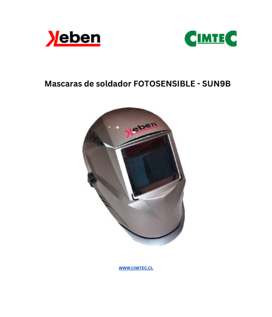 Mascaras de soldador FOTOSENSIBLE - SUN9B