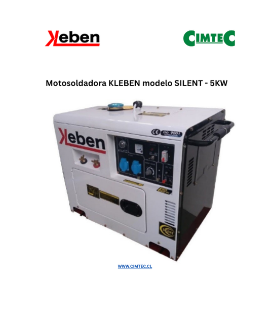 Motosoldadora KLEBEN modelo SILENT - 5kW