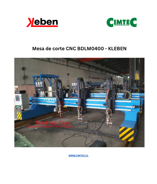 Mesa de corte CNC BDLM0400 - KLEBEN