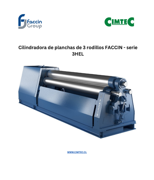 Cilindradora de planchas de 3 rodillos FACCIN - serie 3HEL
