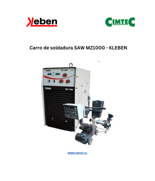 Carro de soldadura SAW MZ1000 - KLEBEN