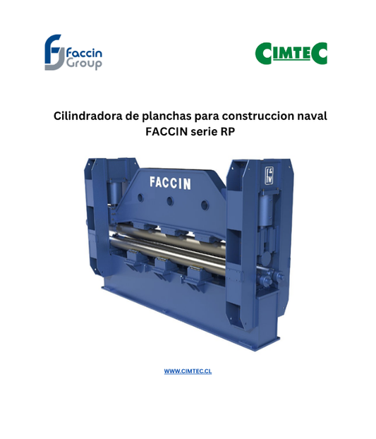 Cilindradora de planchas para construccion naval FACCIN serie RP