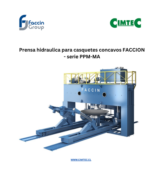 Prensa hidraulica para casquetes concavos FACCION - serie PPM-MA