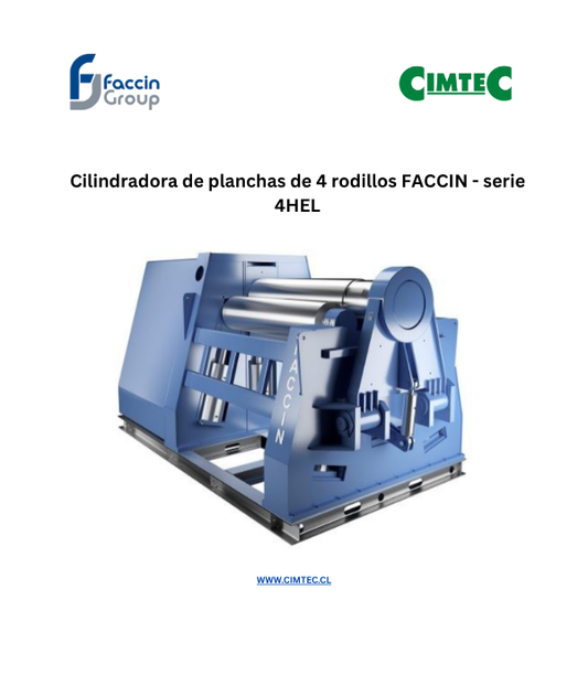 Cilindradora de planchas de 4 rodillos FACCIN - serie 4HEL