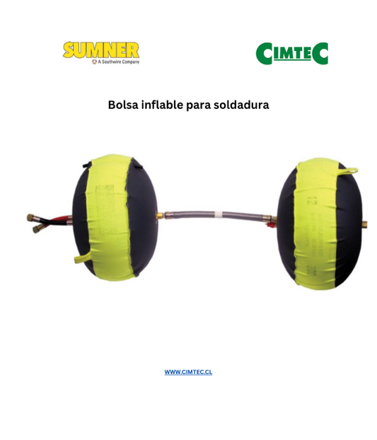 Bolsa inflable para soldadura