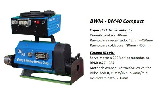 Torno de barras UZMANLAR modelo BM40 compacta