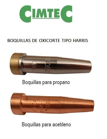 Boquillas tipo HARRIS para antorchas de oxicorte