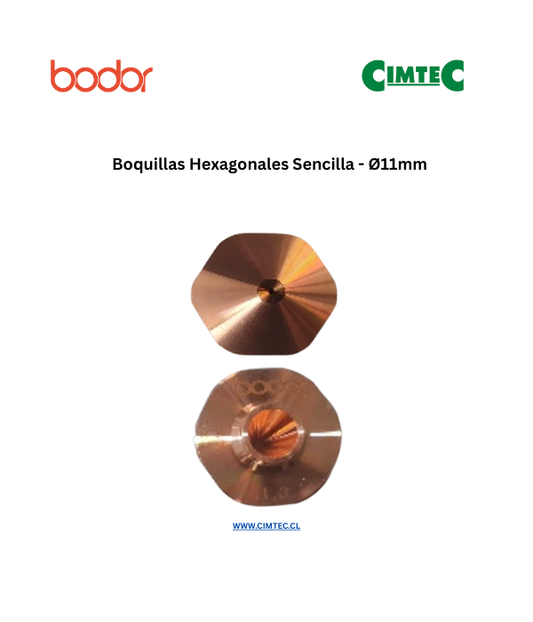 Boquillas Hexagonales simple - Ø11mm