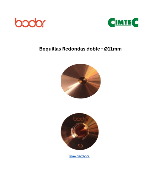 Boquillas Redondas doble - Ø11mm