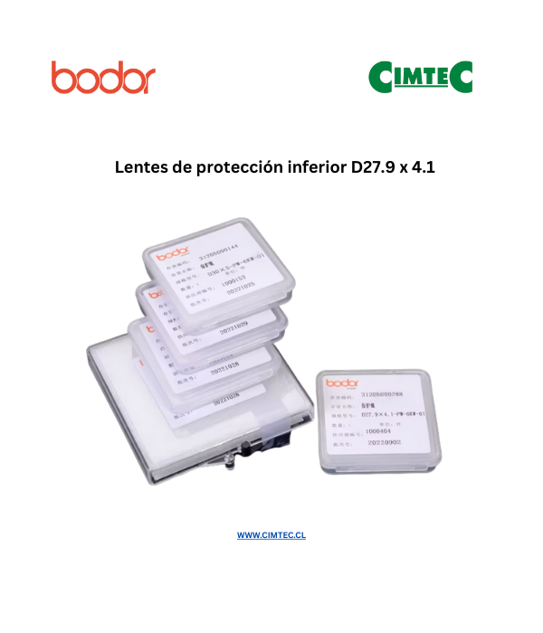 Lente de protección inferior D27.9 x 4.1